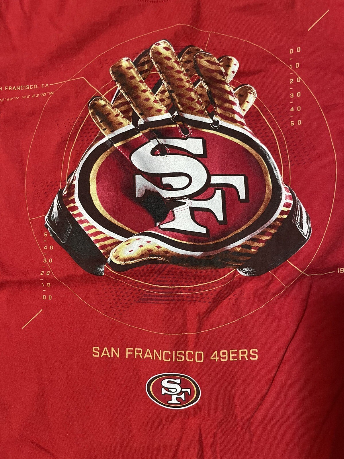 Nike San Francisco 49ers Gloves Shirt Small gallery