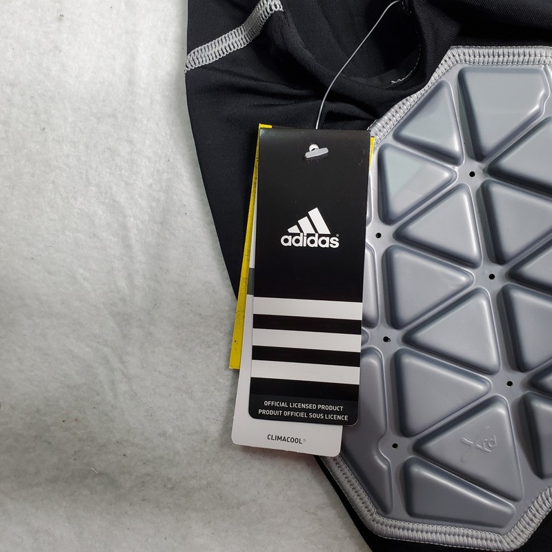 Adidas Mens Techfit Ironskin 3 Pad Tank Black Padded Compression Shirt XL gallery