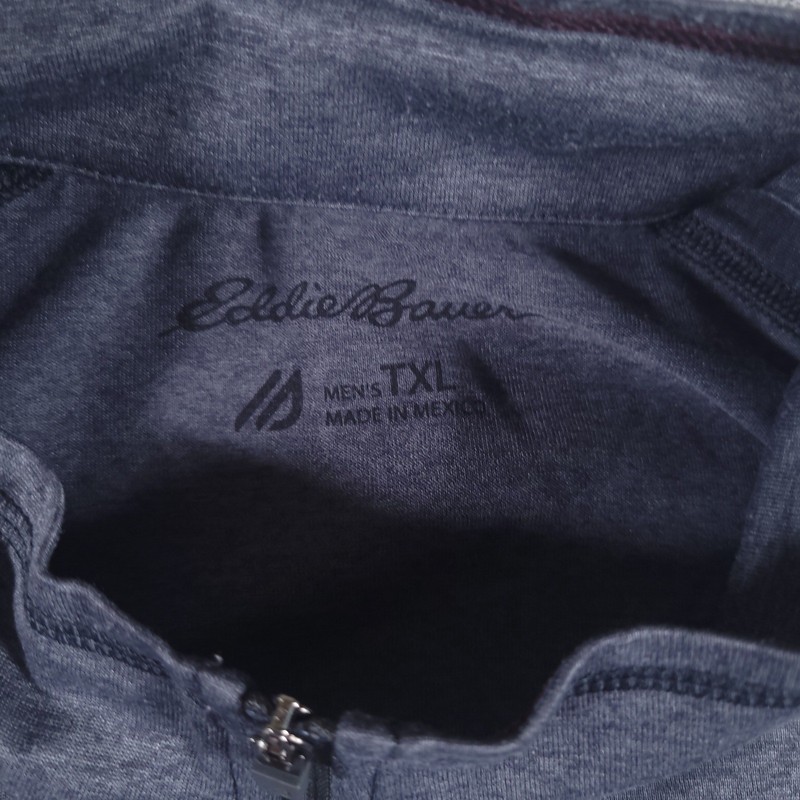 Eddie Bauer Shirt Men TXL Gray 1/4 Zip FreeDry Pullover Performance Activewear gallery
