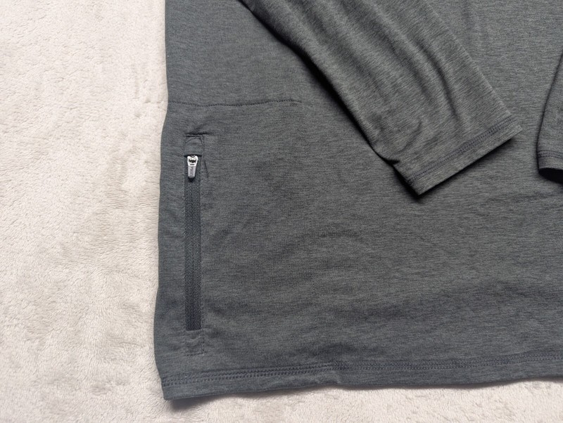 Vuori Ease Pullover Mens Large Gray Performance Half Zip Long Sleeve gallery