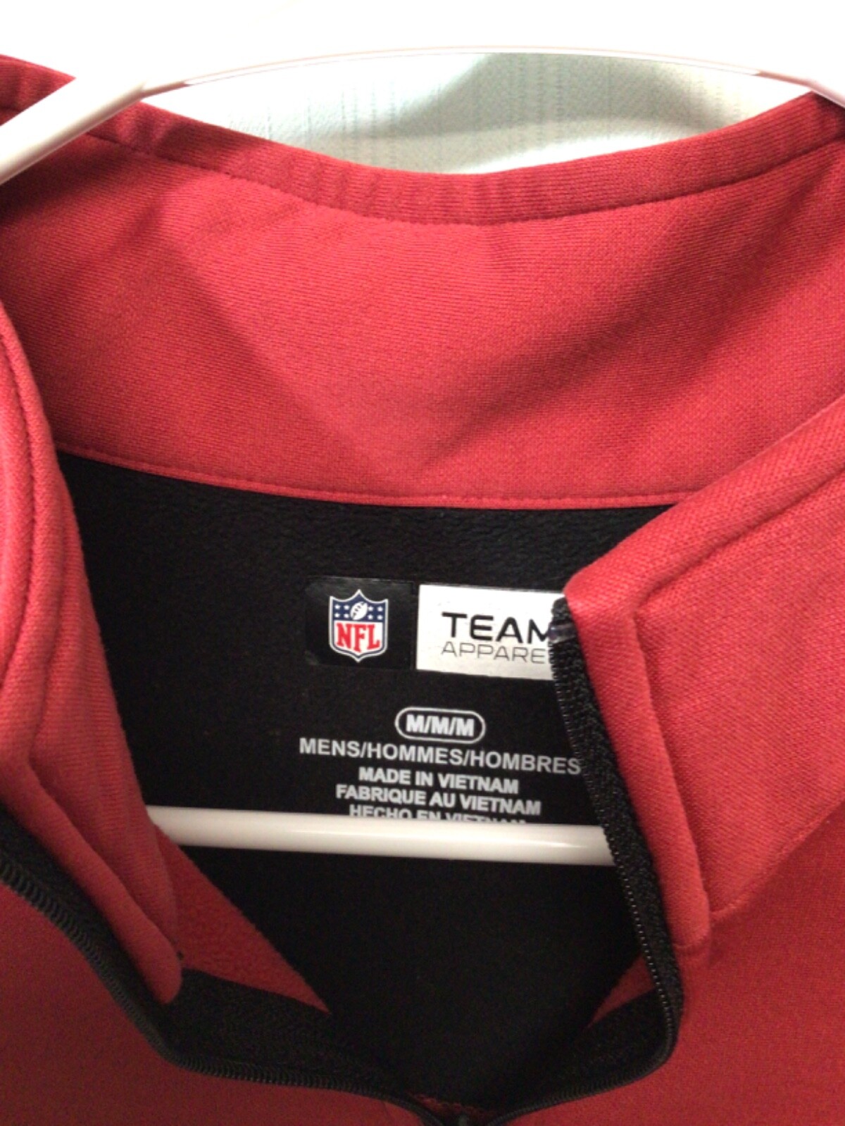 Arizona Cardinals (NFL Teal Apparel) Red M Long Sleeve Polyester 1/4 Zip UA gallery