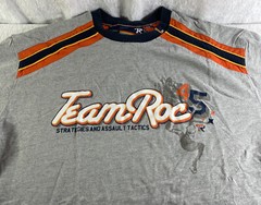 TR Team Roc Strategies & Assault Tactics Shirt Size XL #45 Rare Vintage