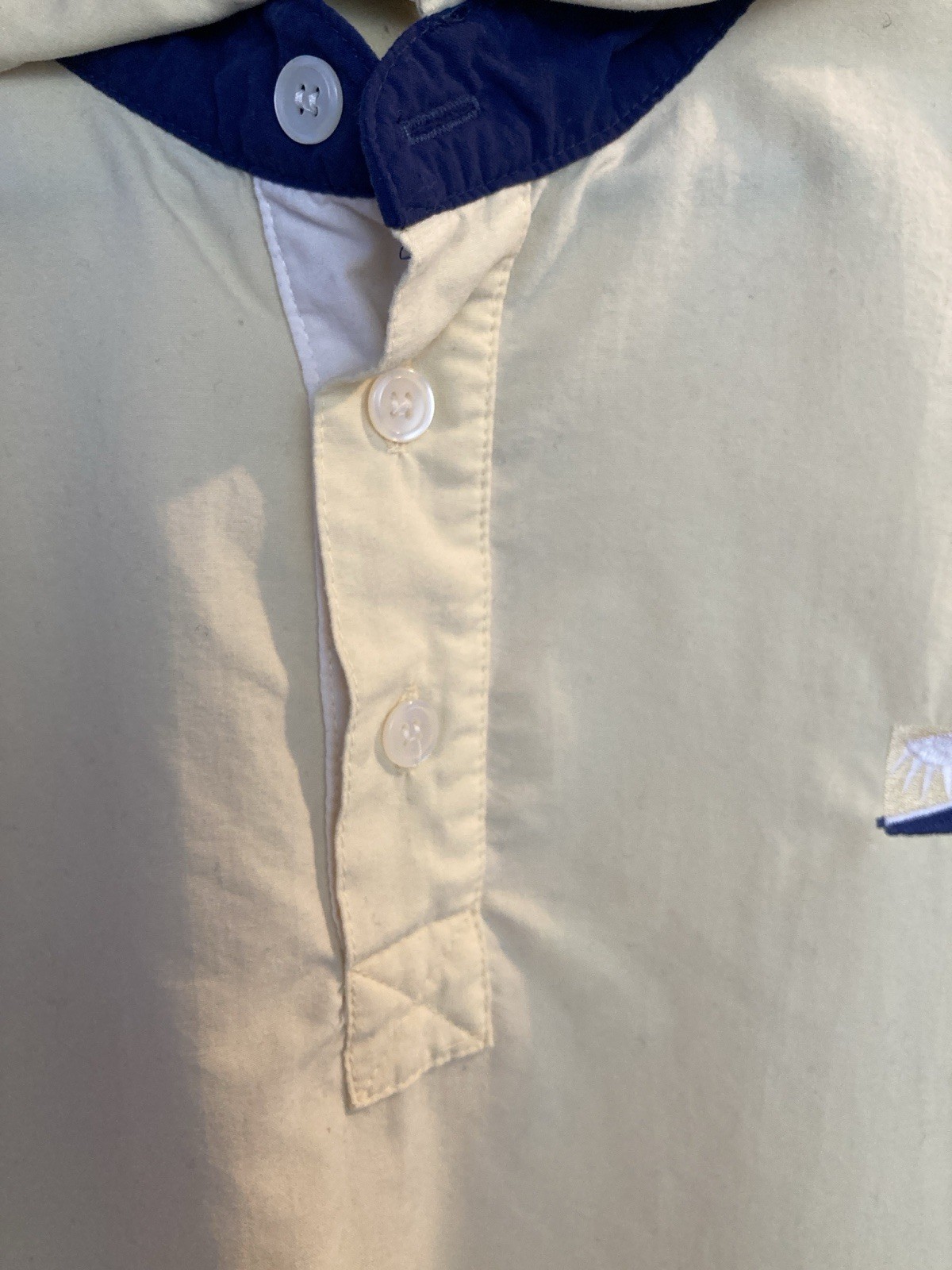 Solumbra Shirt L Sun Protection Light Yellow UPF Mesh Inserts gallery