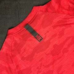 Nike Golf Tiger Woods Zonal Cooling Camo Polo 932390 687 Sunday Red Sz M