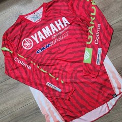 Kang Racing Yamaha Motocross Jersey Mens Large Red Mexico Colima Motoclub MX