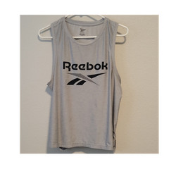 Reebok Men’s Gray Sleeveless Tank Top Crew Neck Lightweight Size L RN 117927