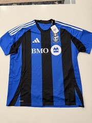 Adidas CF Montreal 25/26 Home Soccer Jersey Blue/Black LJJ3886 Mens Size 2XL NWT