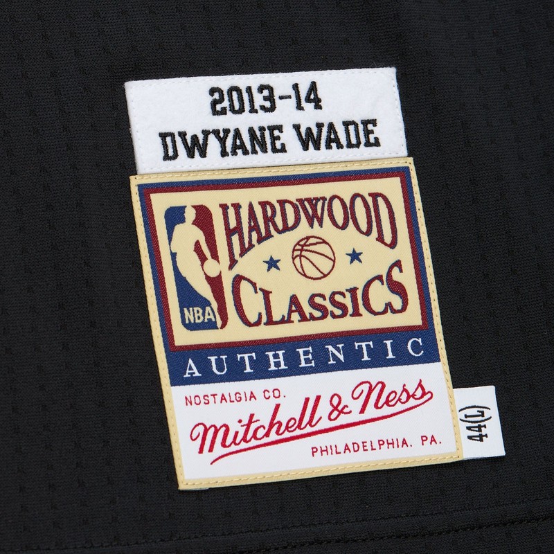 MENS MITCHELL & NESS DARK HWC JERSEY HEAT 2013 DWYANE WADE gallery
