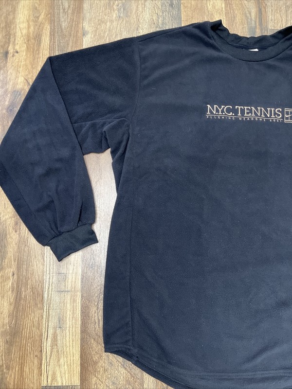 Nike Mens Therma Fit Tennis New York City NYC Black Large long sleeve Fleece gallery