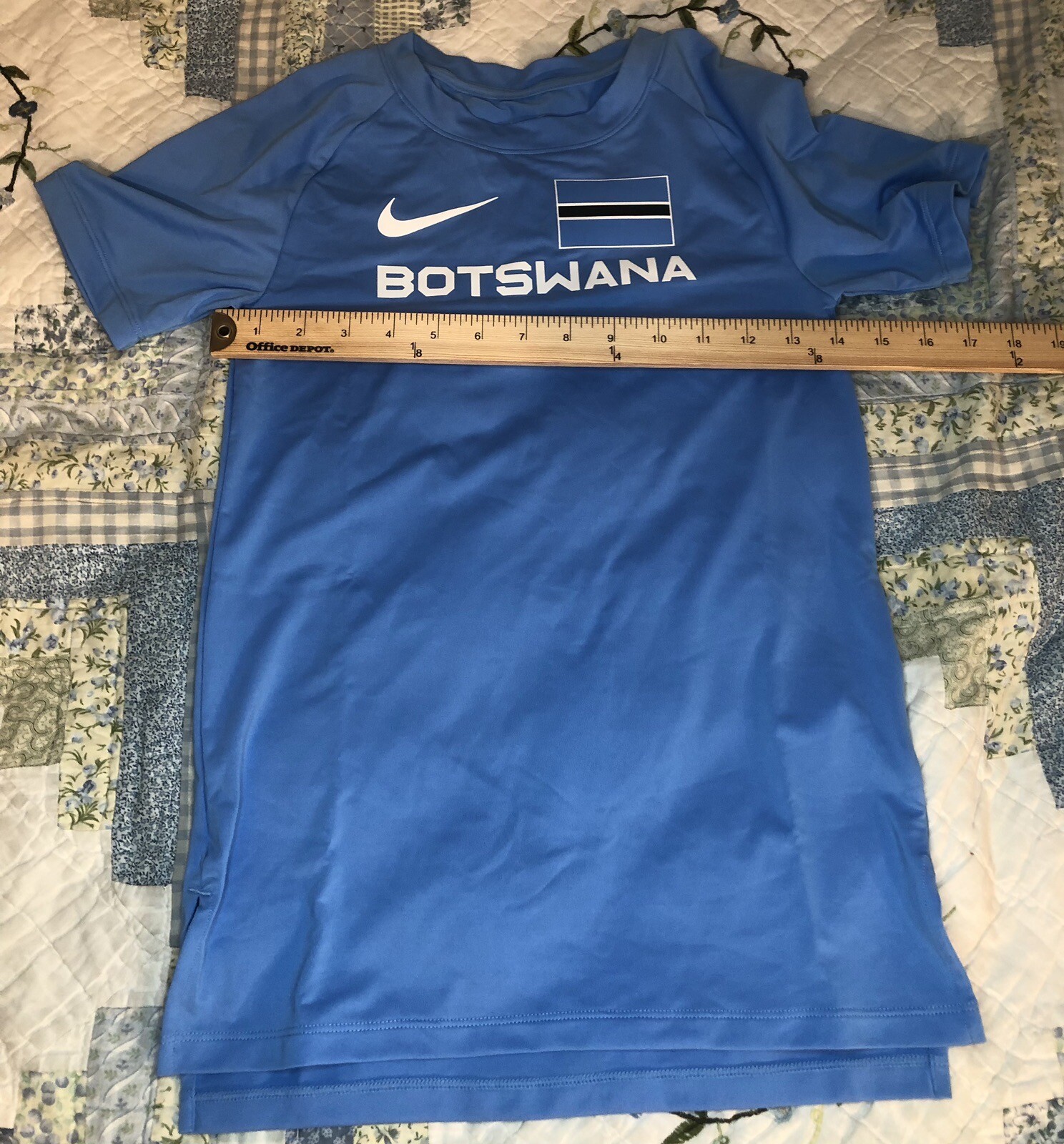 Nike PRO ELITE Team Botswana Track & Field Running Shirt Size XXS Blue Rare gallery