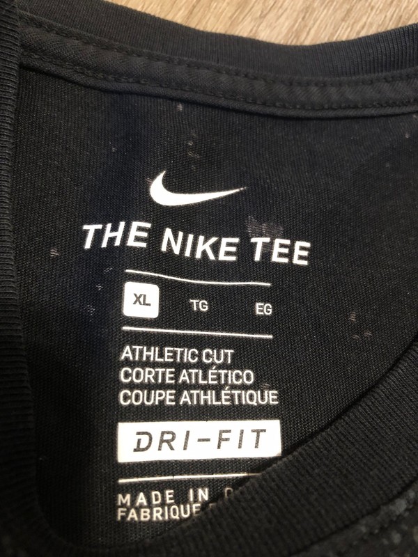 Nike SS Men's Short Sleeve Shirt Dri-Fit Active-Wear Black Digital Glitch XL 388 gallery