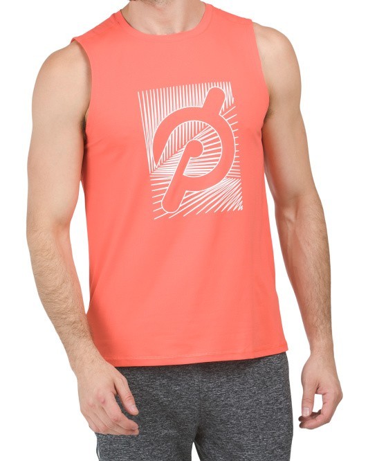 Peloton Men's Tank Top, Orange, Medium, New! Retail $50 gallery