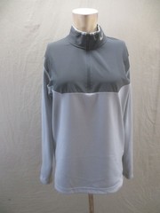 Nike Golf Size S Mens Gray 1/4 Zip Long Sleeve Stretch Activewear Pull Over 506