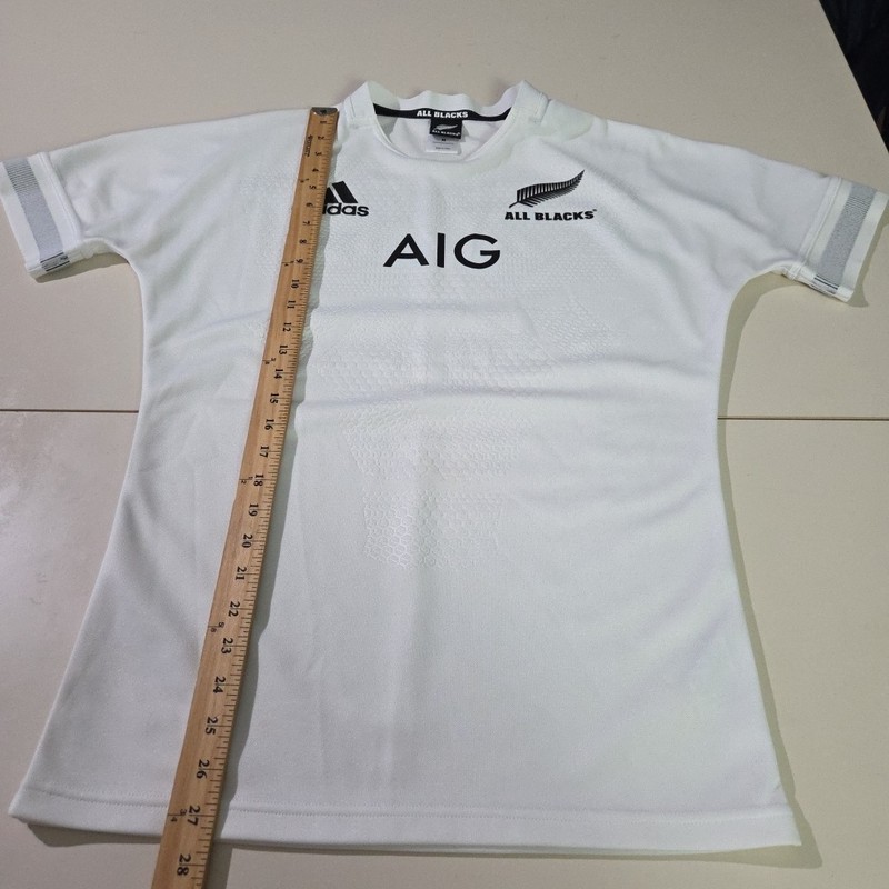 Adidas Rugby Jersey All Blacks AIG 2015/16 Away | Men's | White/Black Medium W5 gallery