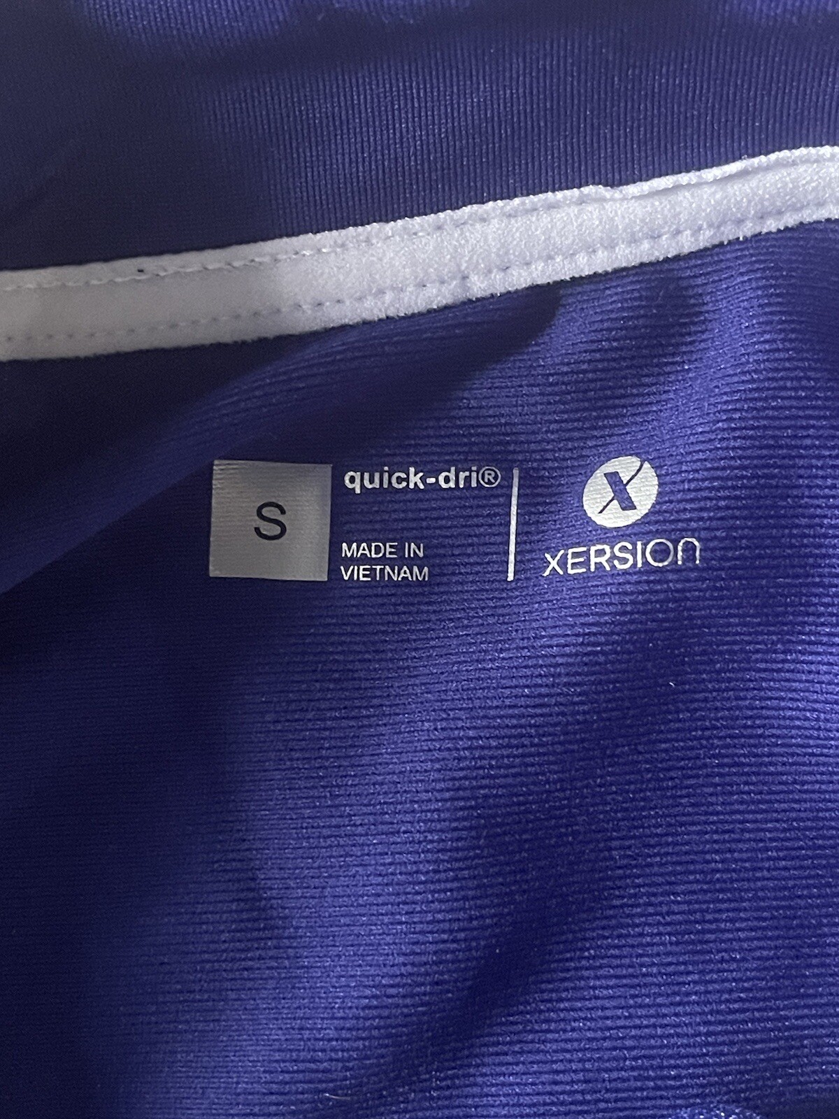 NEW XERSION Running QUICK DRI Women’s Small Fusion Blue Zip Long Sleeve Jacket gallery