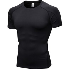 Mens Pro Tight Short Sleeve T-shirt Compression High Elastic Quick Dry Top Shirt