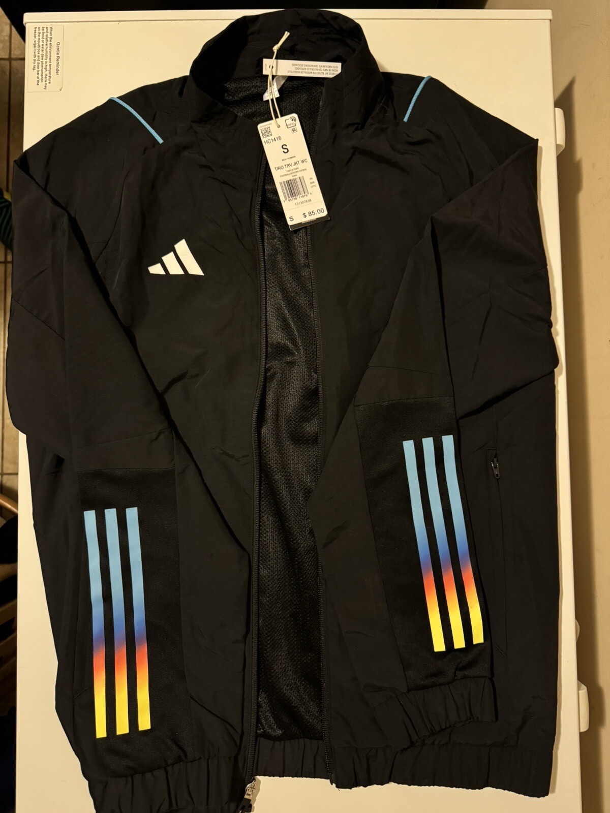 Adidas Tiro 23 Men's Track Top Jacket Black Size S HC1416 gallery