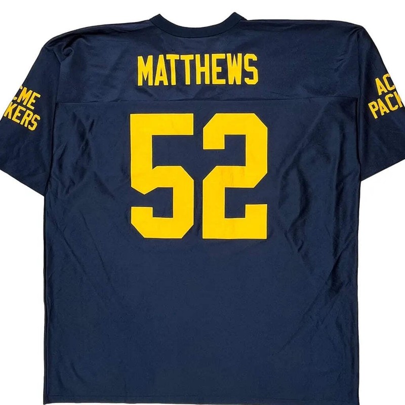 Green Bay Packers N.F.L. Team Apparel Football Football Jersey - 2XL Navy Polyes gallery