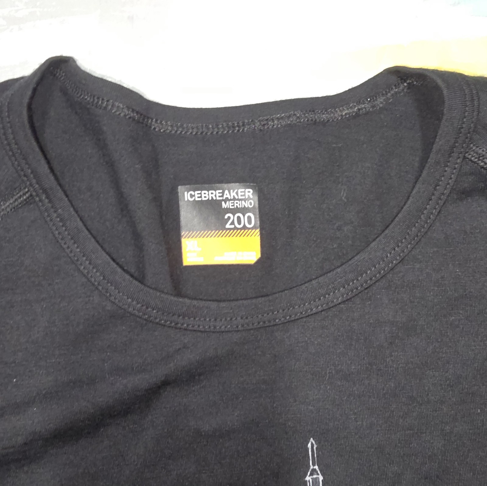 Icebreaker Merino 200 Oasis Wool Long Sleeve Shirt Mens Size XL Black gallery