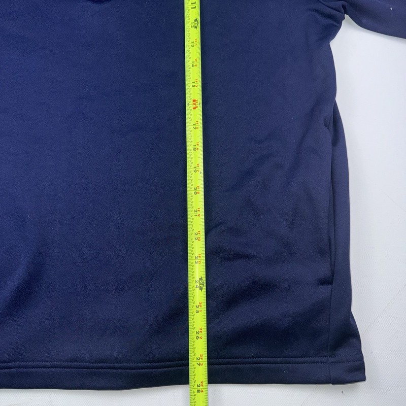 Callaway Mens Quarter Zip Pull Over Navy Large Mock Neck Ribbed Opti Dri Golf gallery
