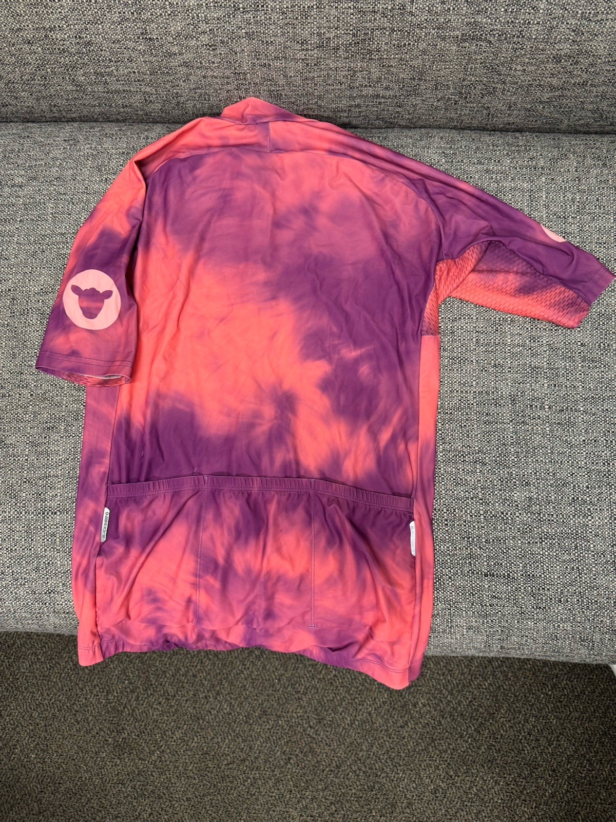 Black Sheep Essentials Men’s XL Purple Pink Short Sleeve full zip cycling jersey gallery