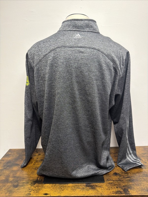 Adidas Qtr Zip Heineken Pullover 2XL Gray Fleece Lined NSC Soccer Nashville Tn gallery