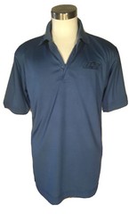 Devon & Jones Men’s Blue Golf Shirt Medium Blue UPF 15 NWT