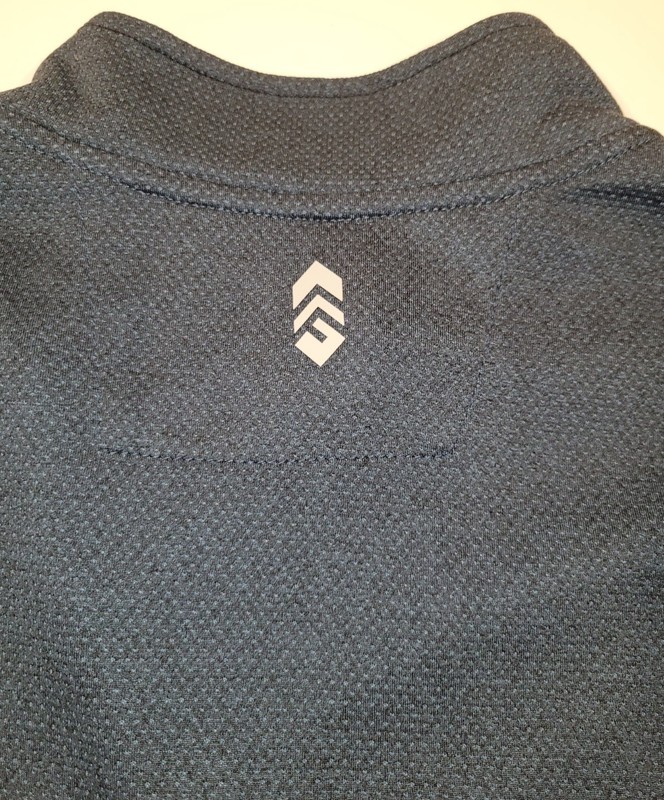 NWT Men's Shirt Pull-over Long Sleeve ¼ Zip Free Country Microtech Blue –SM gallery