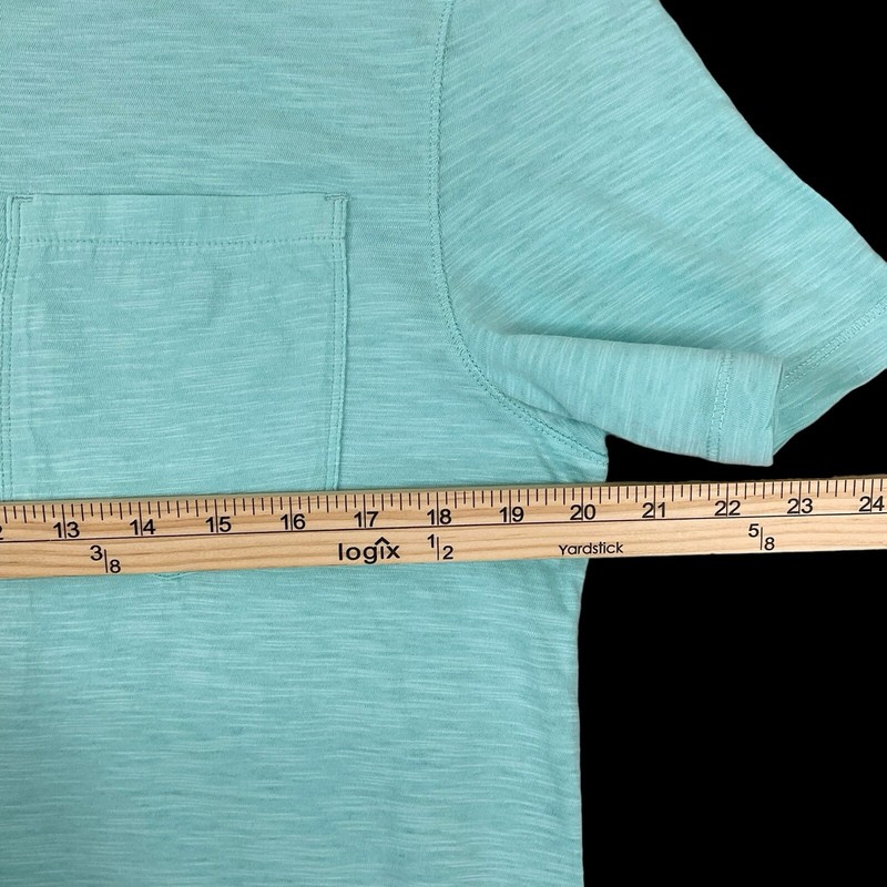 Calvin Klein Polo Shirt Men Medium Aqua Blue Short Sleeve Button EUC gallery