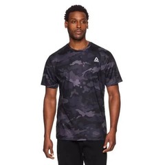 Reebok Men’s Size Large Delta Core Black Camo Moisture Wicking T-Shirt NWT