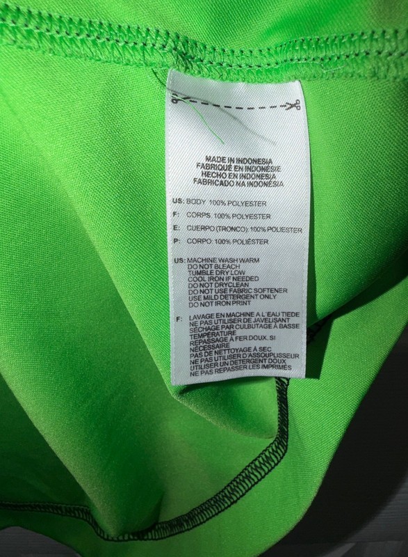 Adidas Lime Green and Black XL Men's Short Sleeve Shirt (8) gallery