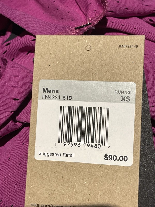 Nike Men’s Sz XS Aeroswift Dri-Fit ADV Fuchsia Training Singlet FN4231-518 gallery