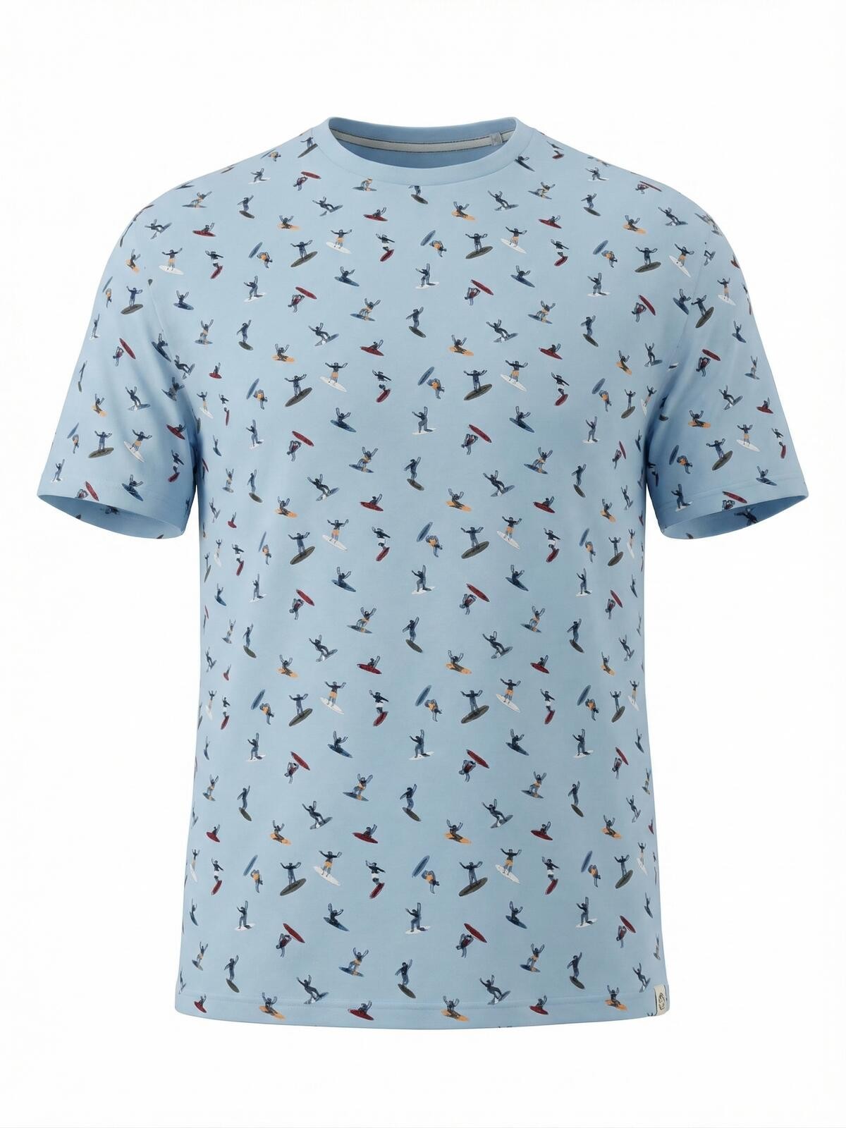 Free Planet Surfer Graphic T‑Shirt Men’s 2XL Blue gallery