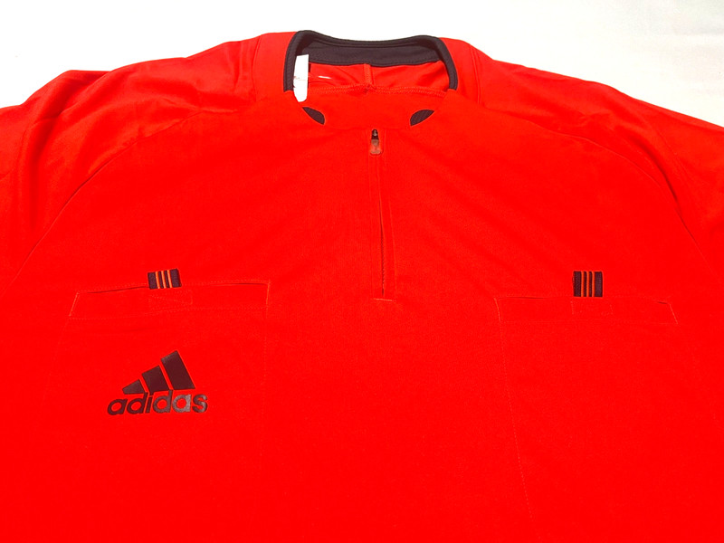 RARE/ 2008 Adidas Soccer Jersey REFREE JSY LS INFRARED/DARKONIX Men's XL NWT $60 gallery