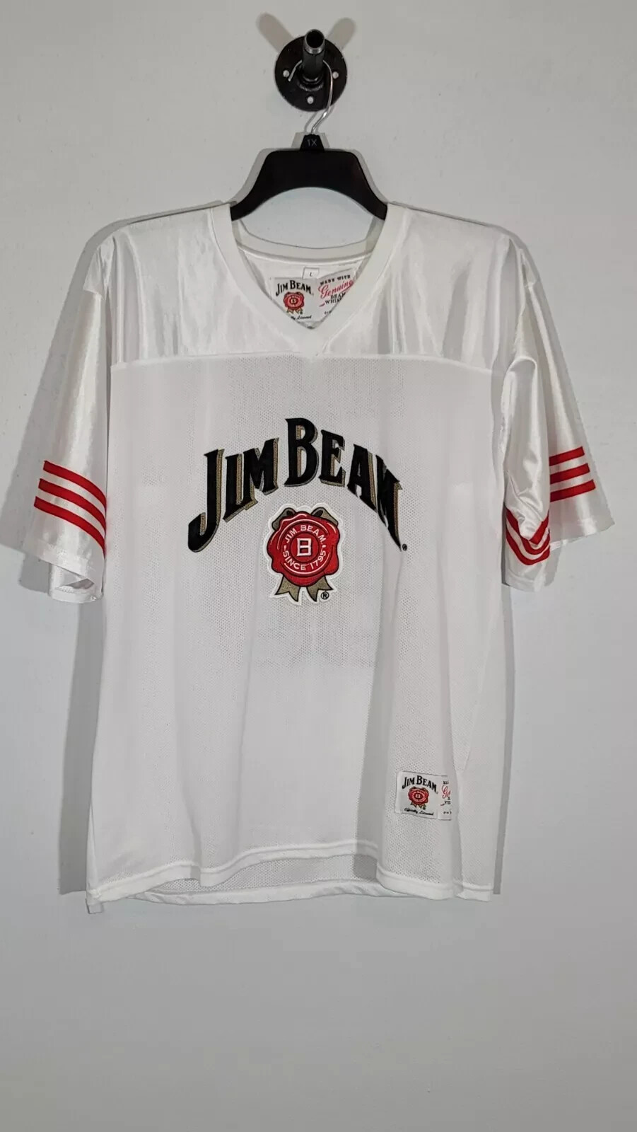 Jim Beam Whiskey Officially Licensed Football Jersey Mens Adult Size Large #80 gallery