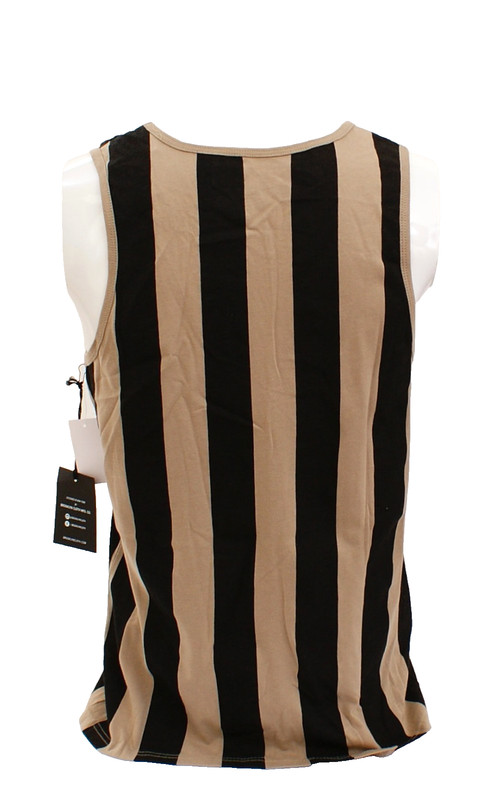 Brooklyn Cloth Men's S Black Tan Sleeveless Tank Top Shirt gallery