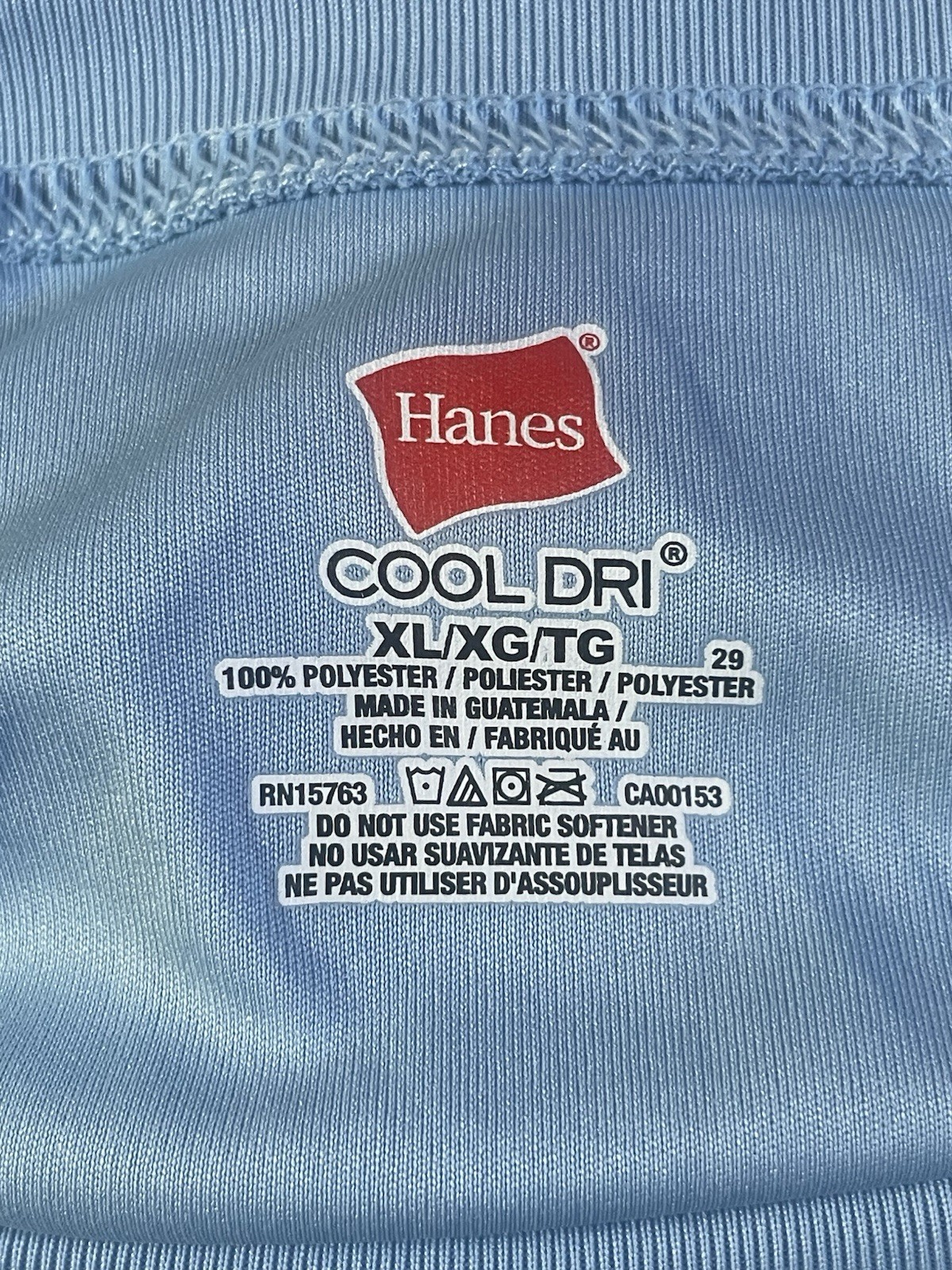 Hanes Men's Blue Cool Dri Long Sleeve Shirt Size XL gallery
