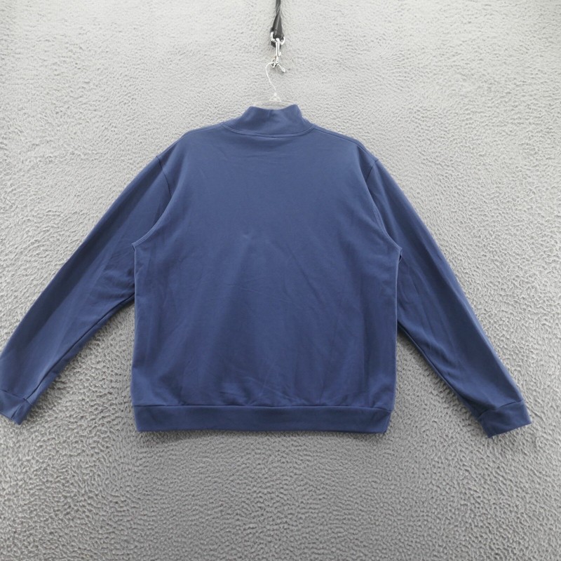 Pelotonia Mens 1/4 Zip Peloton Pullover Shirt Medium Blue Mock Neck Cycling gallery