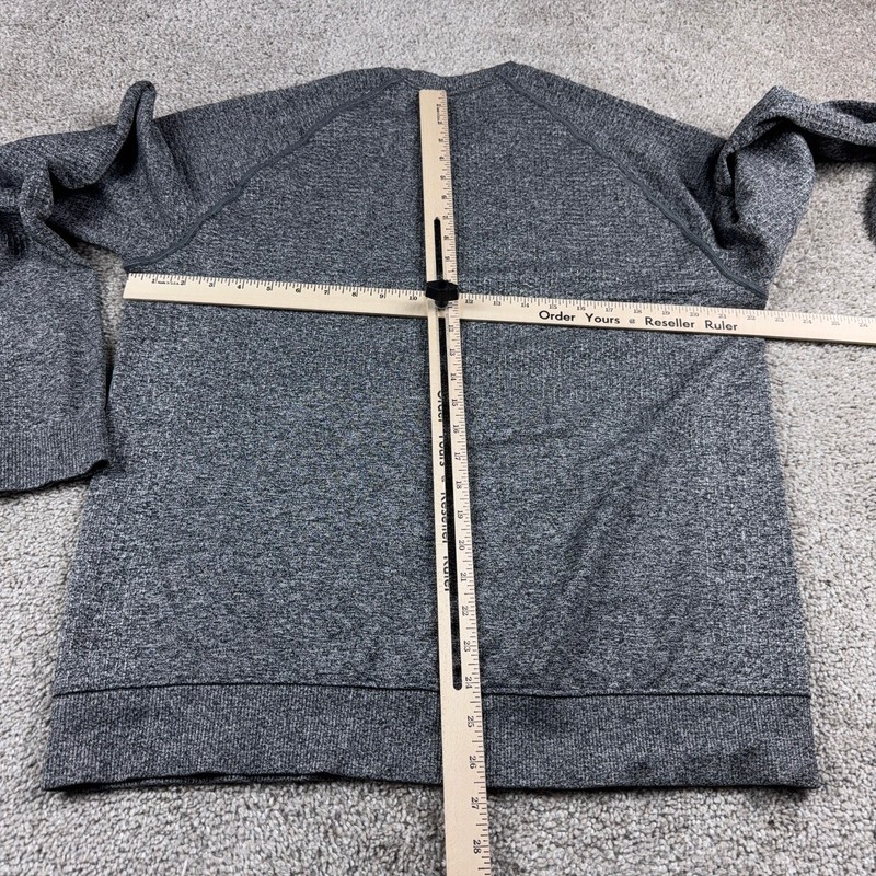 Lululemon Shirt Mens Large Gray Merino Wool Engineered Warmth Pullover Stretch gallery