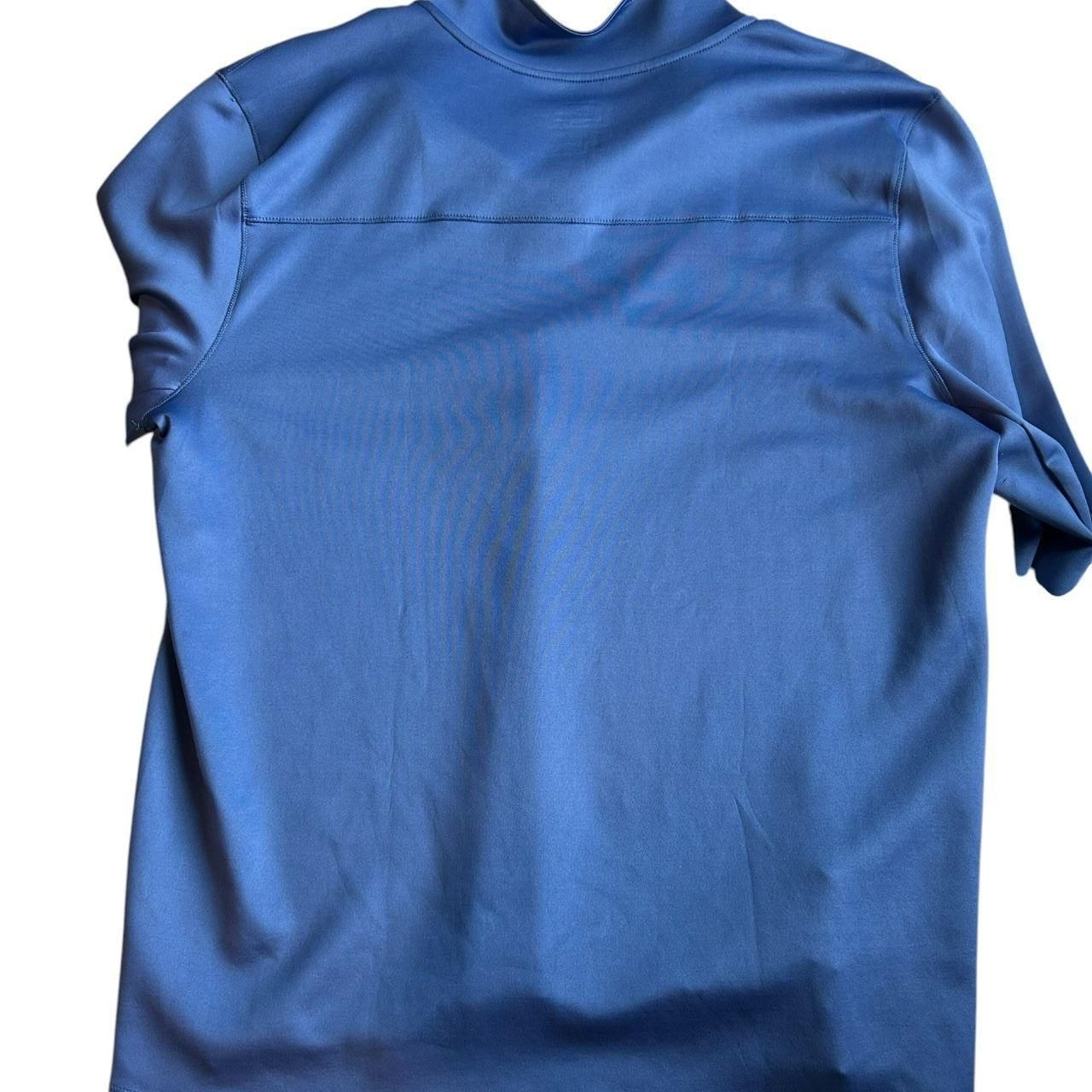 Member's Mark Tech Knit Quarter Zip Pullover Blue Men's XL Athletic Stretch gallery