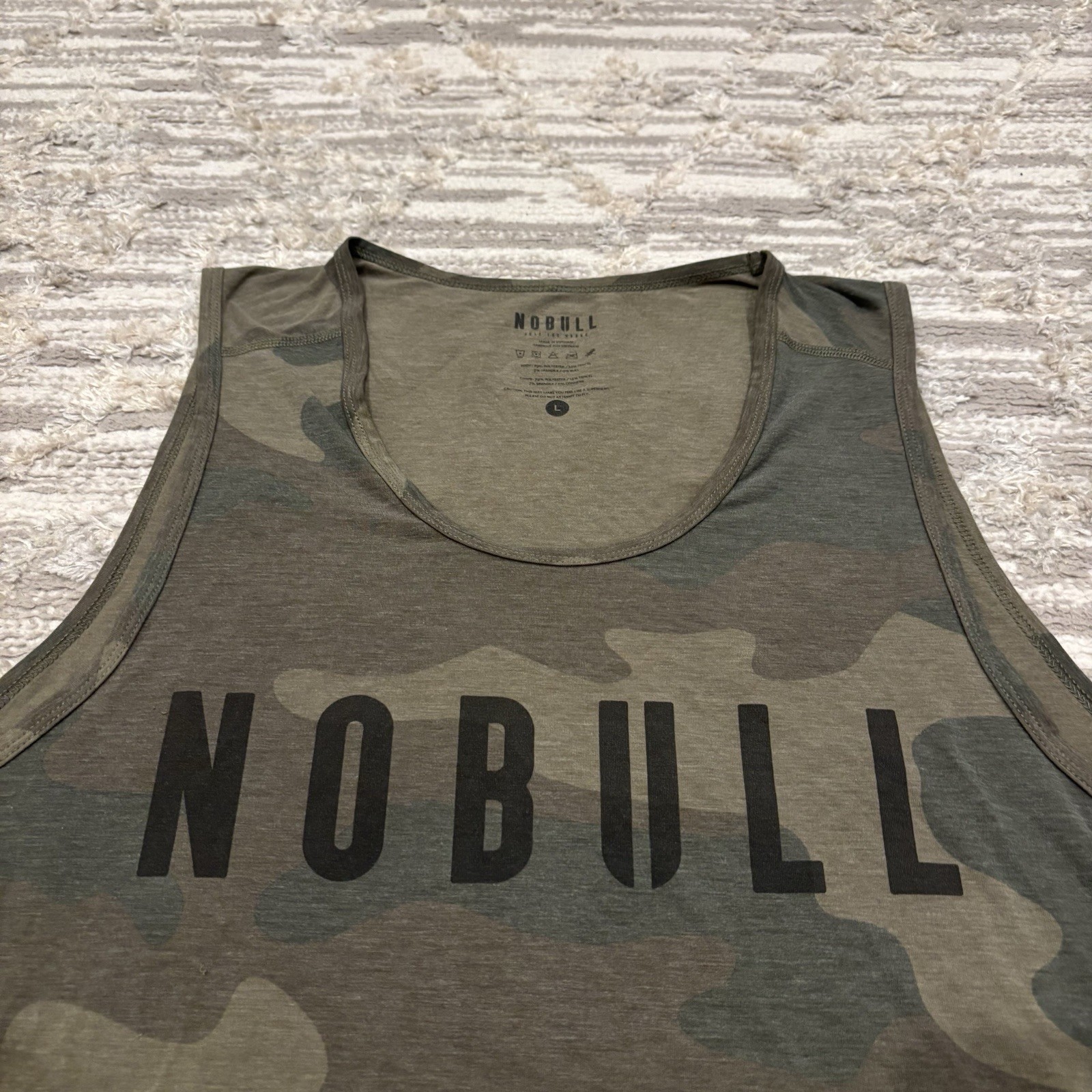 NOBULL Performance Tank Top Men’s Large Camo Light Soft Athletic Workout Gym gallery