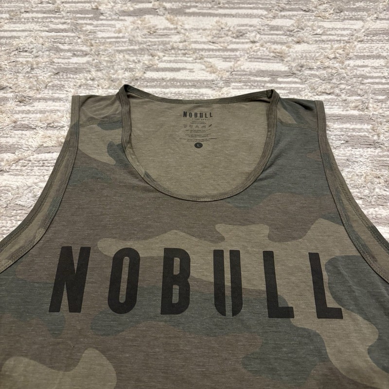 NOBULL Performance Tank Top Men’s Large Camo Light Soft Athletic Workout Gym gallery