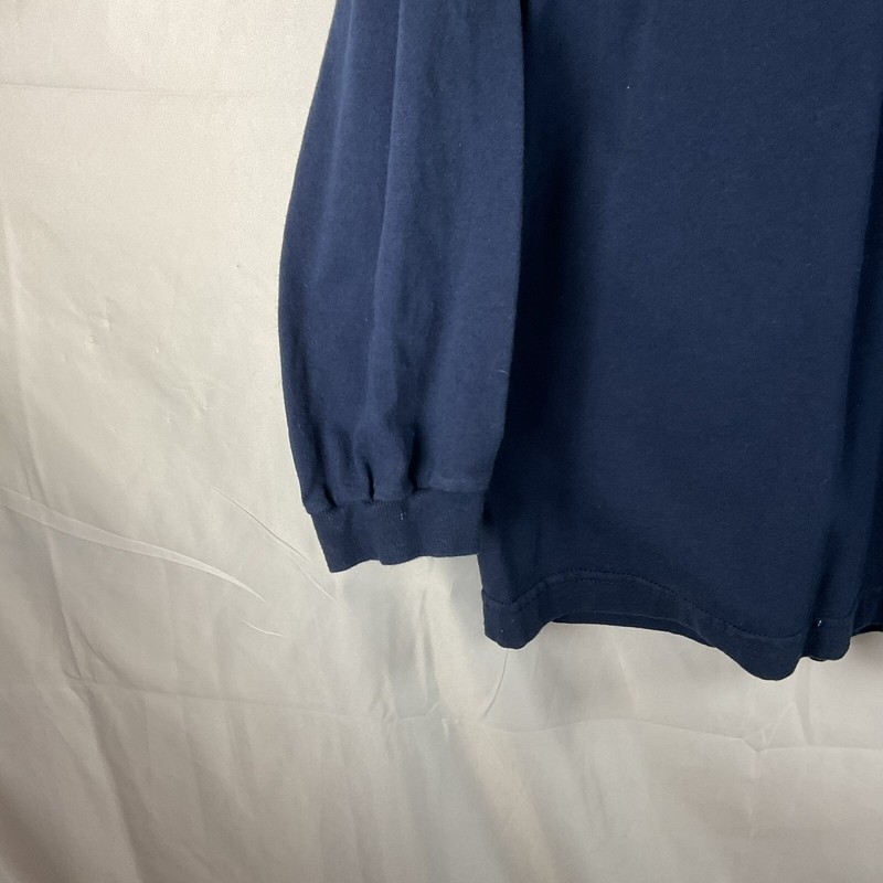 Long Sleeve Shirt Large Blue Cotton Made By Windridge One Pocket Stretch Cuffs gallery