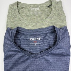 Rhone Mens M Reign and Element Performance Training T-Shirts Bundle Blue Green