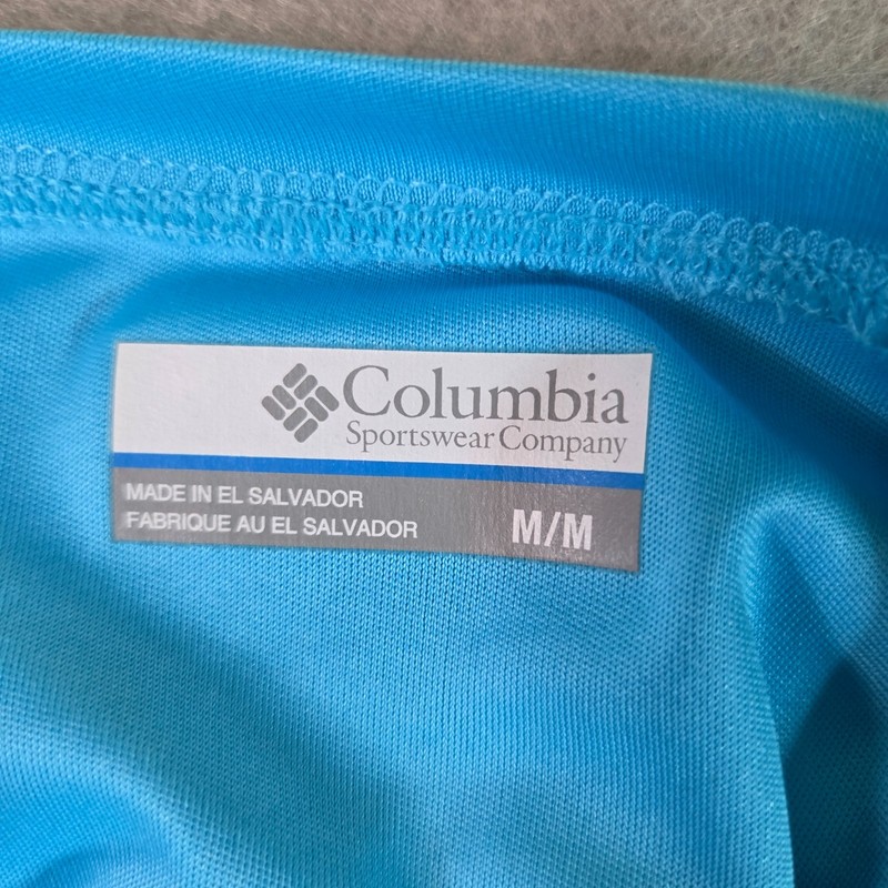 ​Columbia PFG Terminal Tackle Shirt Mens Medium Blue Long Sleeve Omni-Shade UV gallery