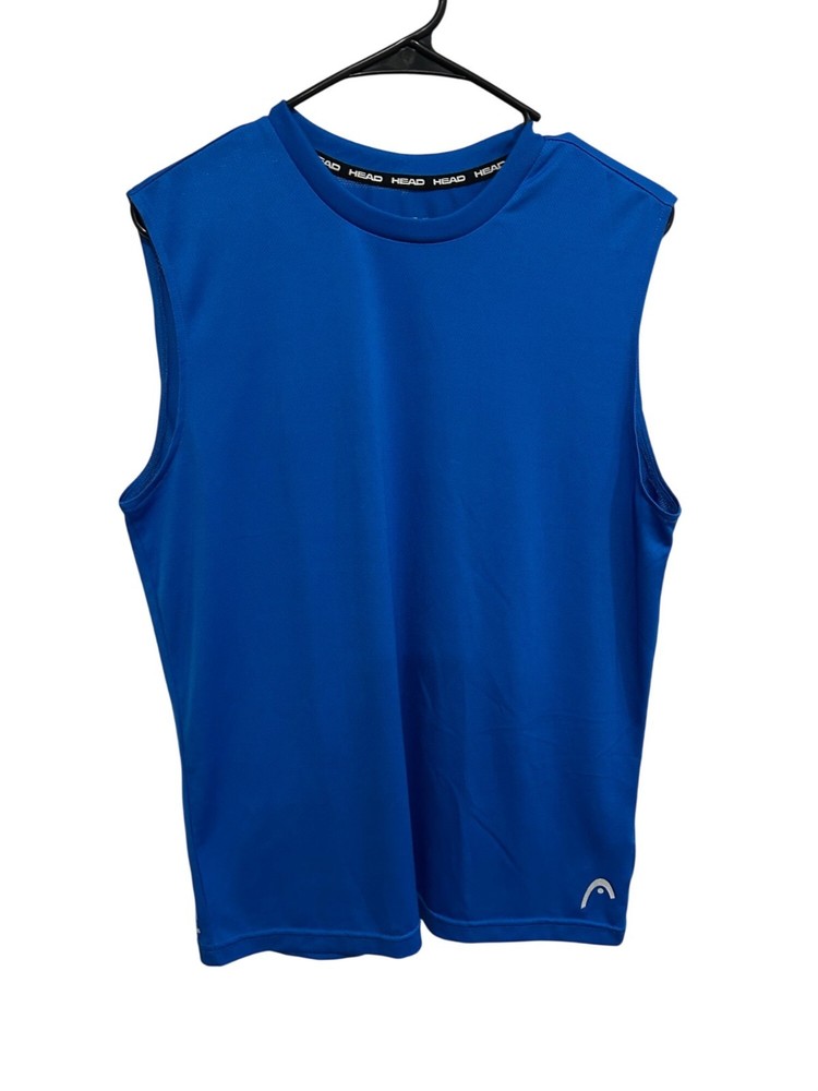 Head Mens Blue Sleeveless Performance Tank Top Size Small Athletic Sporty