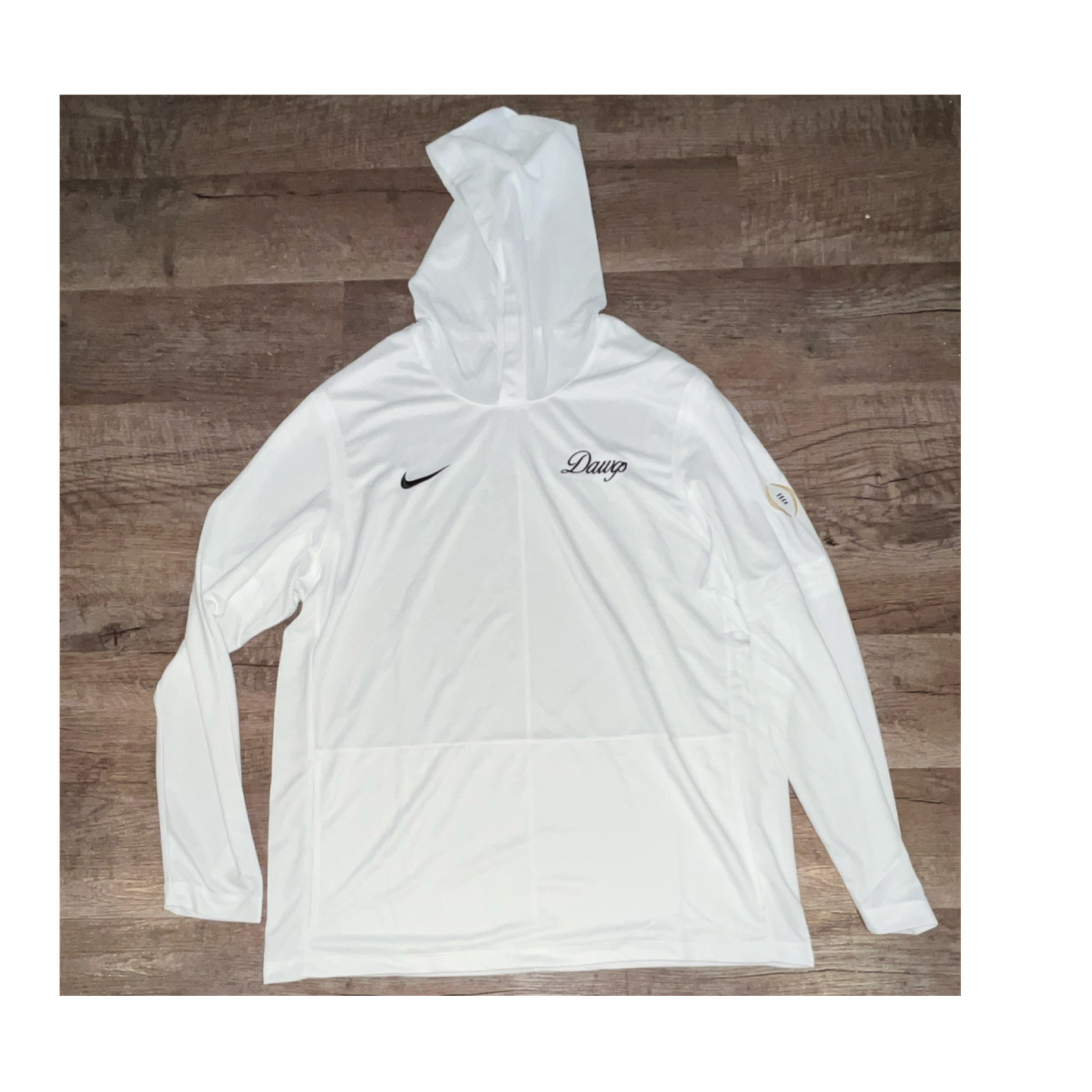 Georgia Football Exclusive Playoff Issue 2025 “DAWGS” Logo Men's White Hoodie XL gallery