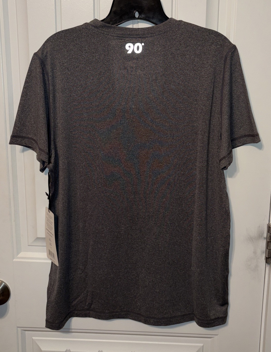 NWT 90 Degree By Reflex Men's Athletic Short Sleeve Gray T-Shirt Size S gallery