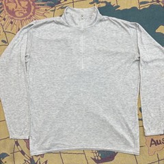 Vintage Patagonia Shirt Mens Large Gray Capilene Quarter Zip Made USA 90s