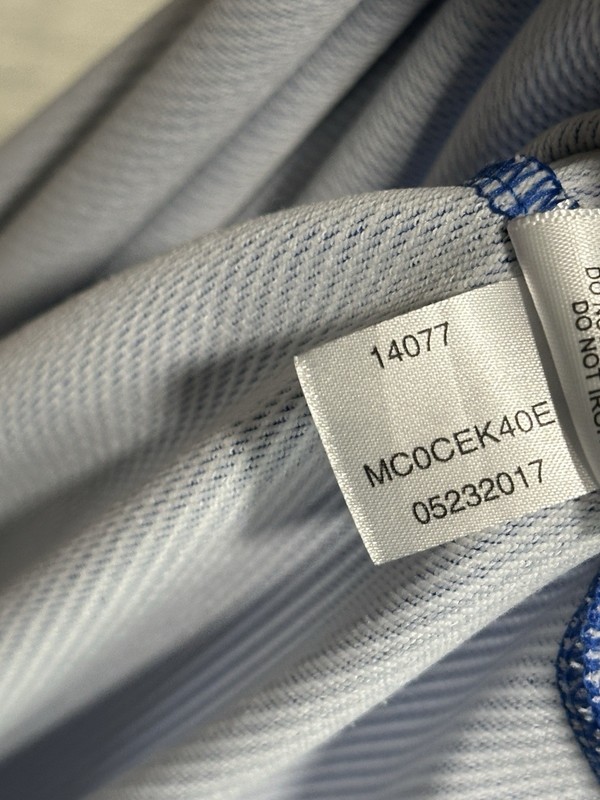Peter Millar x SMU Perth Performance 1/4 Zip Sugar Stripe Size XXL Blue White gallery
